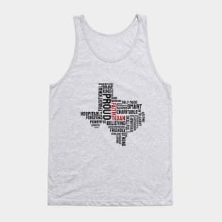 word cloud Faith texan Tank Top